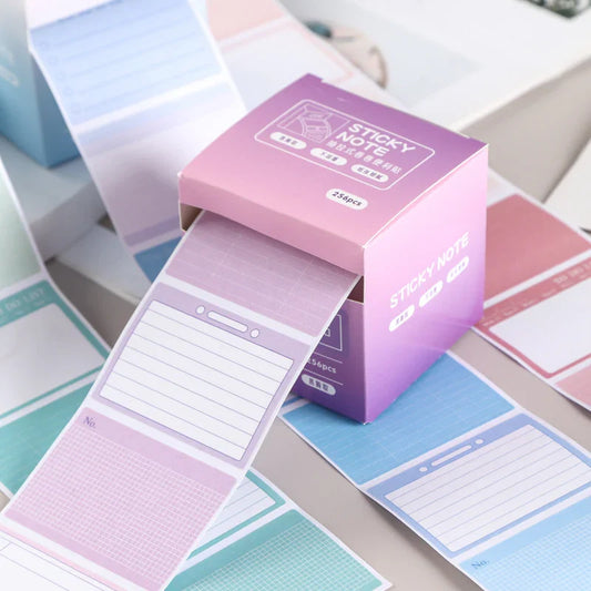 Gradient Sticky Roll Box - 256 Pcs