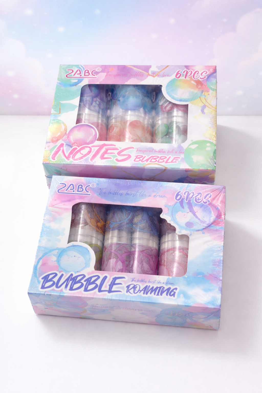 Dot Bubble Sticker Roll Set ( 6 Pcs )