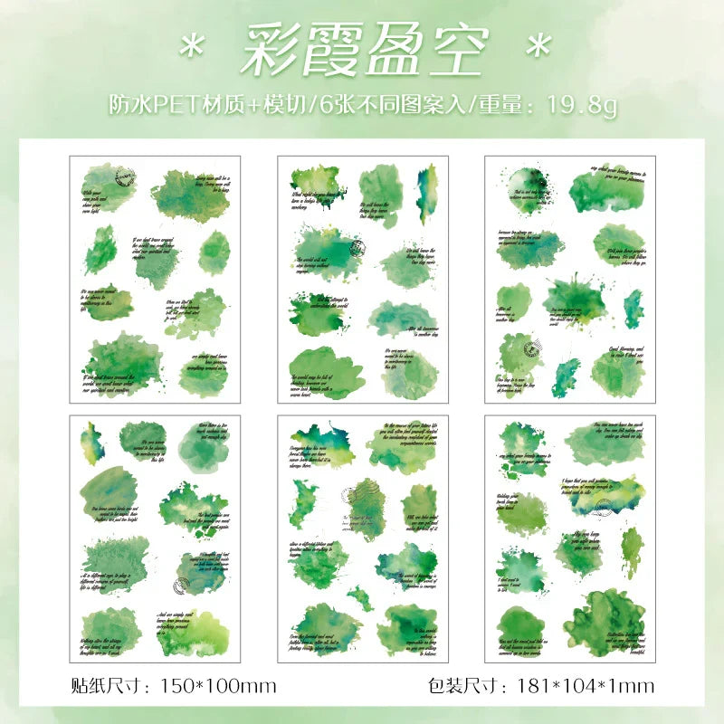 Colour Flower Stickers