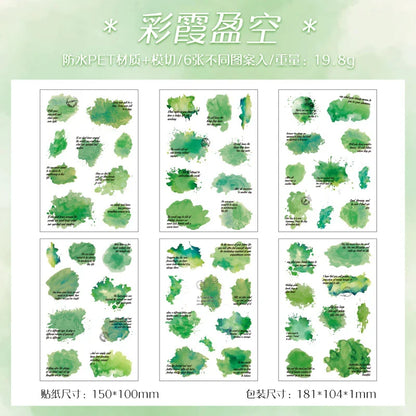 Colour Flower Stickers