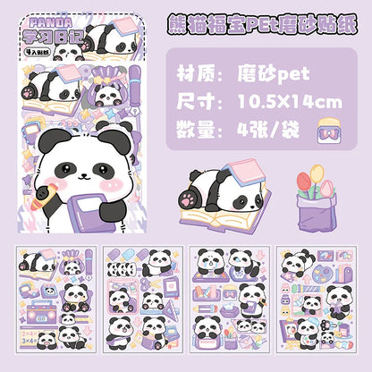 Puffy Panda 4 in 1 Sticker Sheet