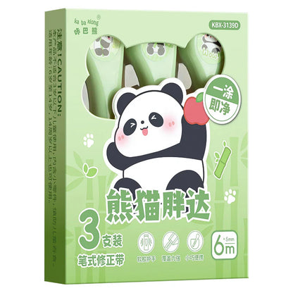Panda Theme Correction Tape - 3 Pcs