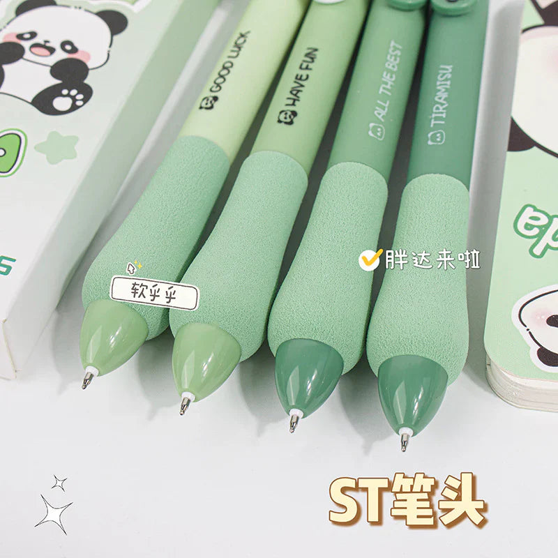 Goodluck Panda Theme 4 Pen Set - Black Ink