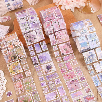 Flower Stamp Sticker Tape Roll