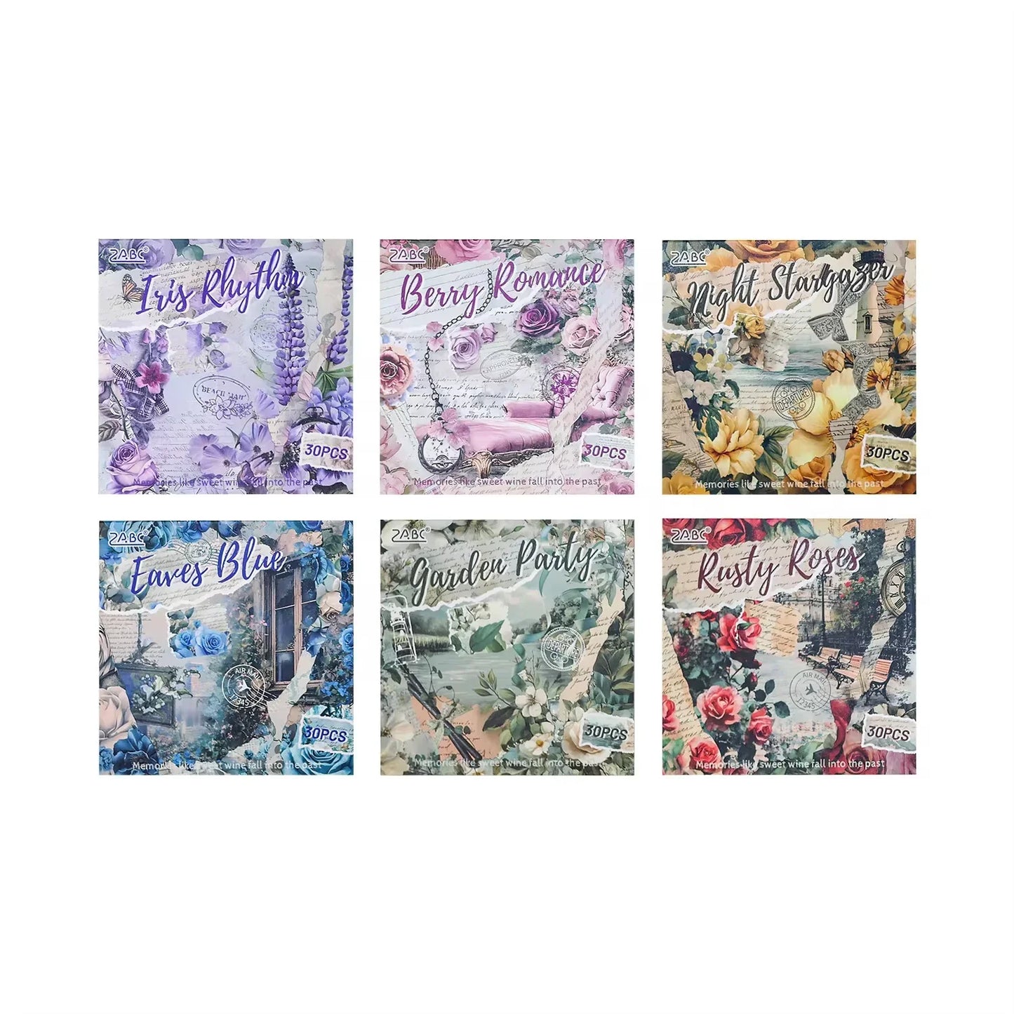 Flower Message Journaling Paper Book - 30 Pcs