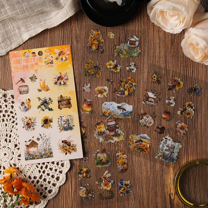 Flowers & Things Sticker Sheet - 4 Pcs