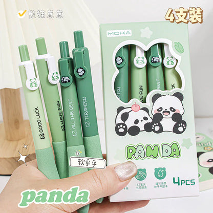 Goodluck Panda Theme 4 Pen Set - Black Ink
