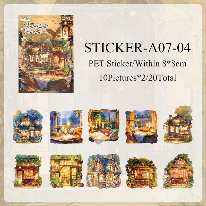 Dreamy Land Journaling Sticker - 20 Pcs
