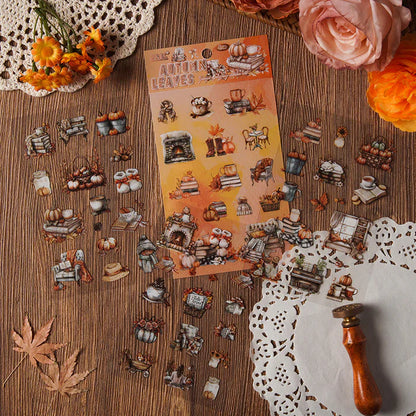 Flowers & Things Sticker Sheet - 4 Pcs