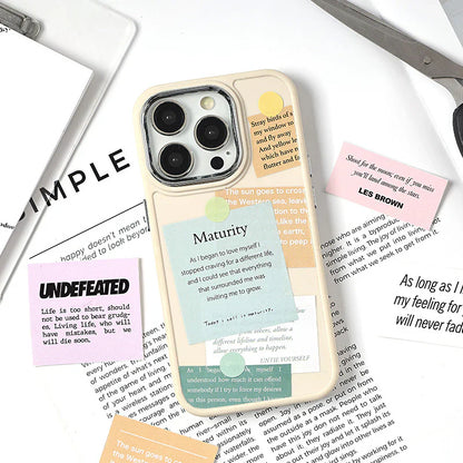 Vintage Message Roll Sticker Box - 4 pcs