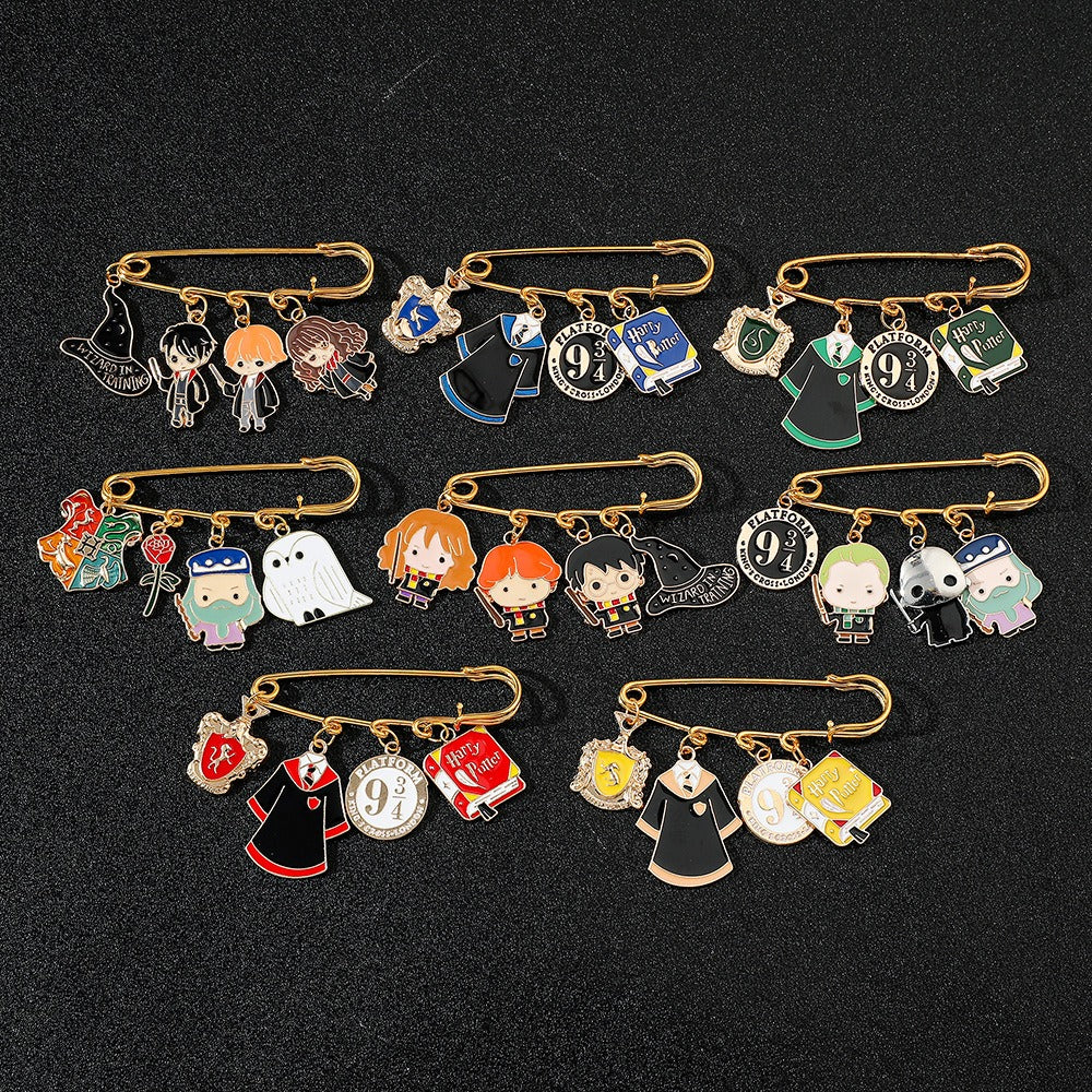 HP magic Enamel Pin Set - 5 Pcs