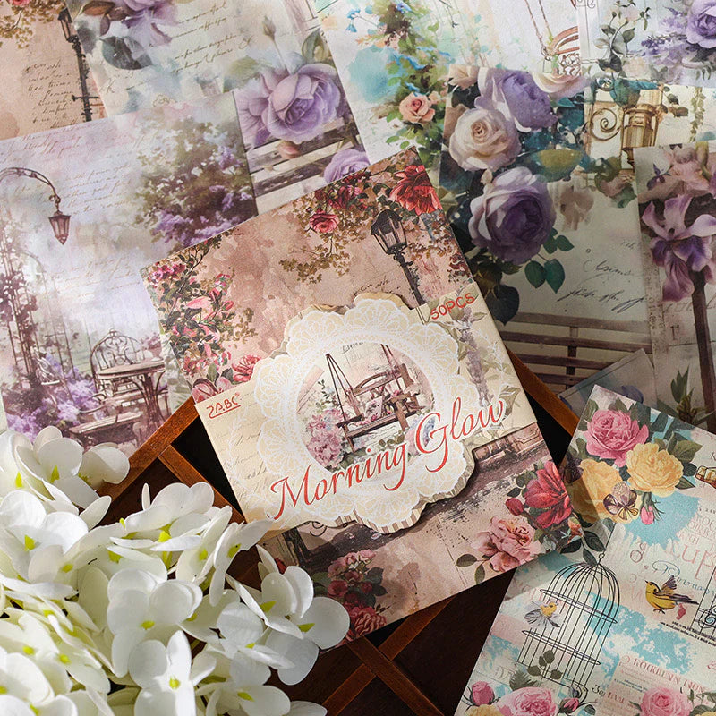 Vintage Craft Paper Book - 50 pcs