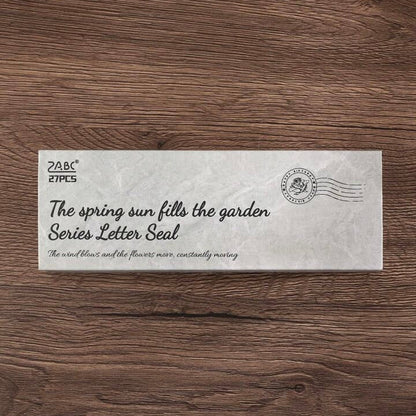 Floral  Wooden Stamp Set