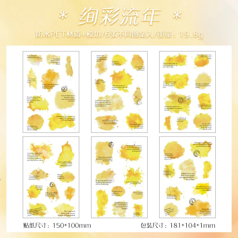 Colour Flower Stickers