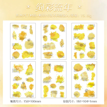Colour Flower Stickers