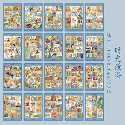 Ancient Retro Sticker Book