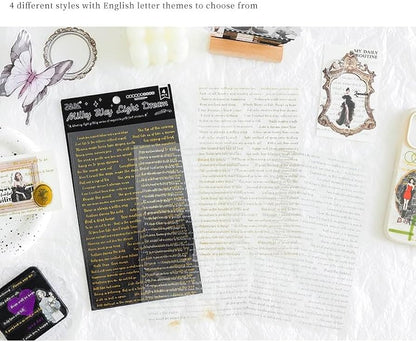 Golden Message Wording Sticker - 4 pcs