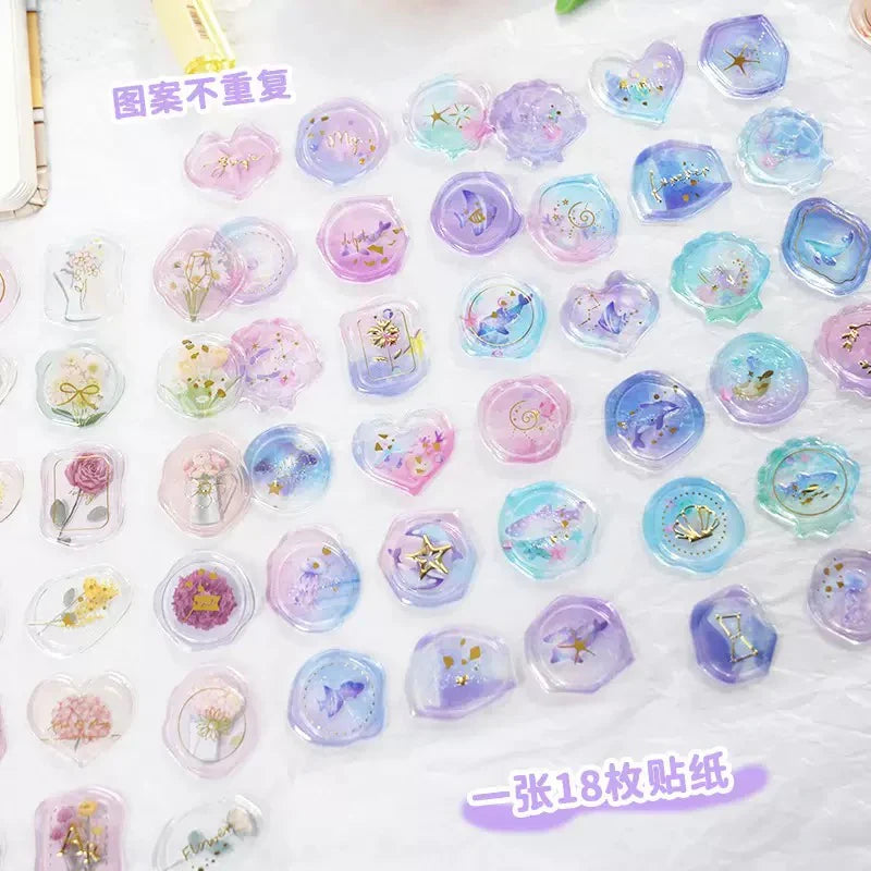 Luxury Transparent Wax Seal Sticker