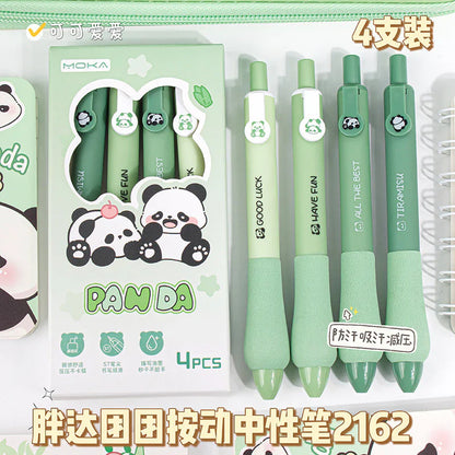 Goodluck Panda Theme 4 Pen Set - Black Ink