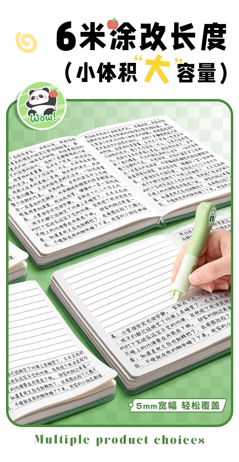 Panda Theme Correction Tape - 3 Pcs
