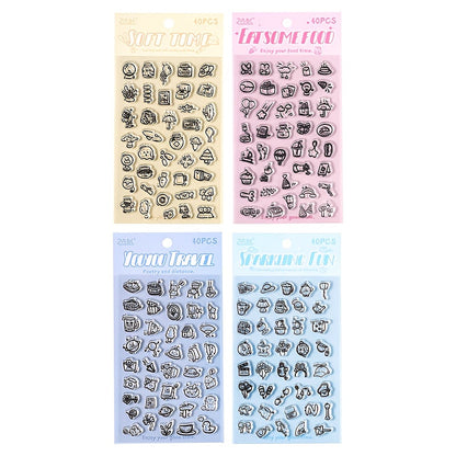 Fluffy Cat Cute Mini Stamp