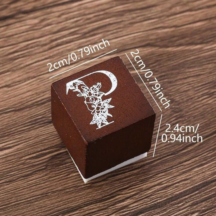 Floral  Wooden Stamp Set