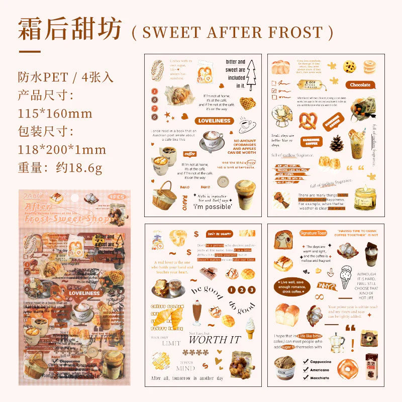 Message & Items Sticker Sheet - 4 Pcs