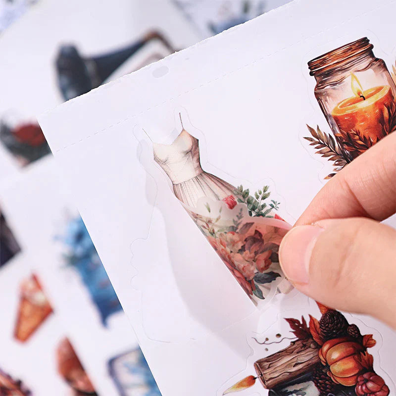 Vintage garden bloom sticker book - 20 sheets