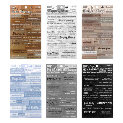 Message Journal Sticker - 4 Sheets