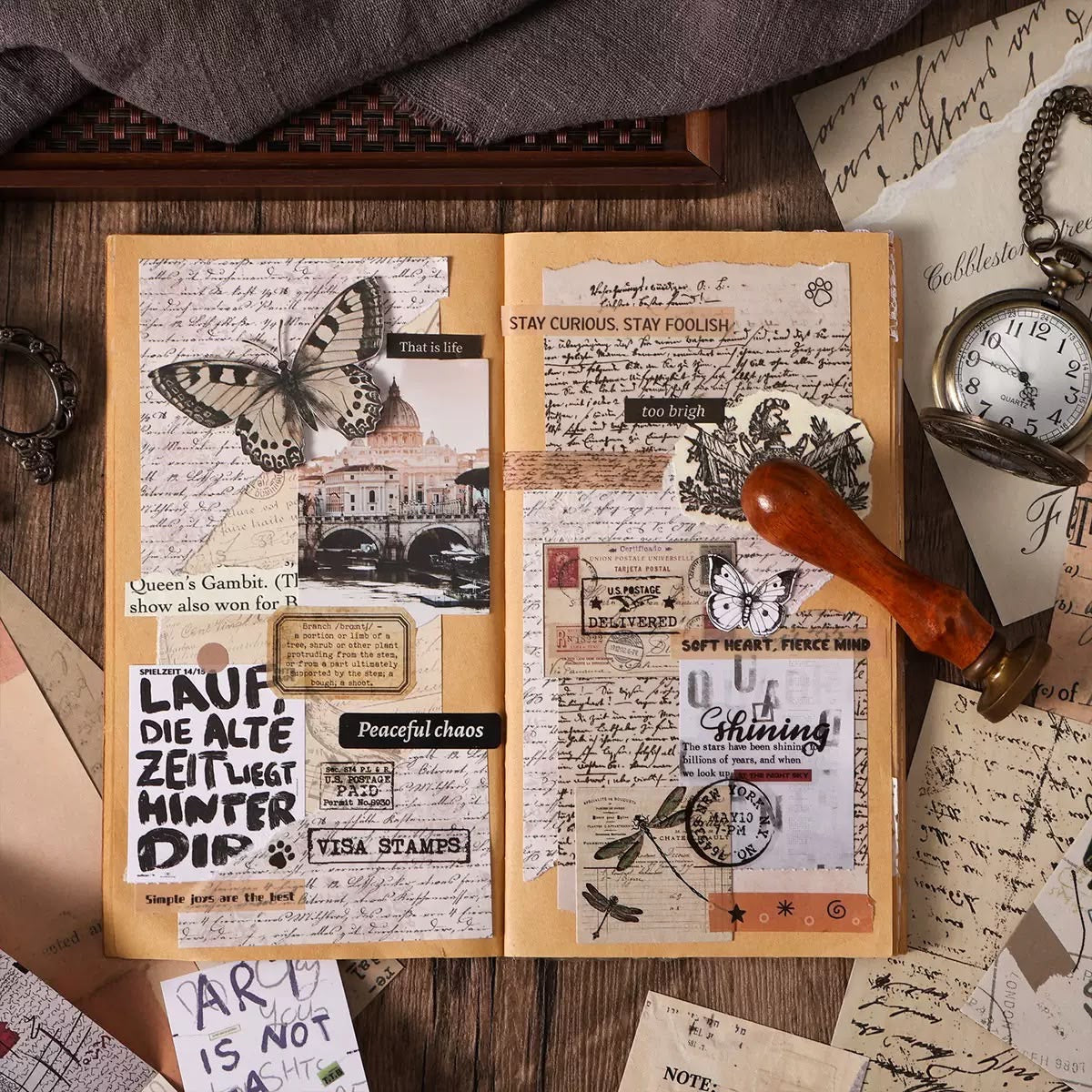 Vintage colour aesthetic Journaling Kit