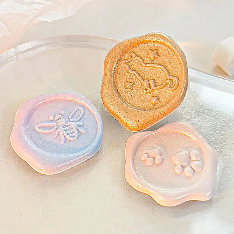 Pastel Wax Seal Sticker