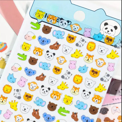 Emoji Animals Kawaii Decorative Sticker