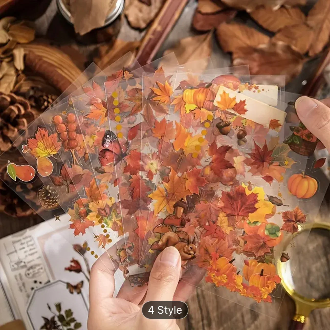 Season Flower Sticker - 8 Sheets