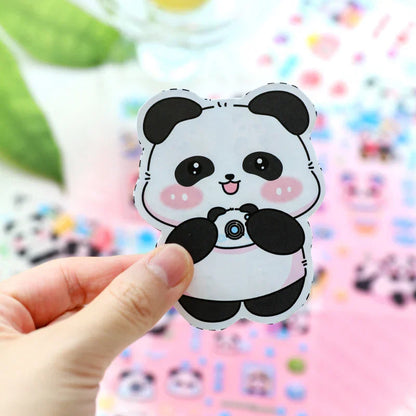 Puffy Panda 4 in 1 Sticker Sheet