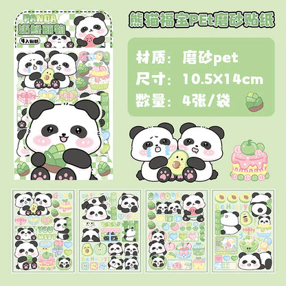Puffy Panda 4 in 1 Sticker Sheet