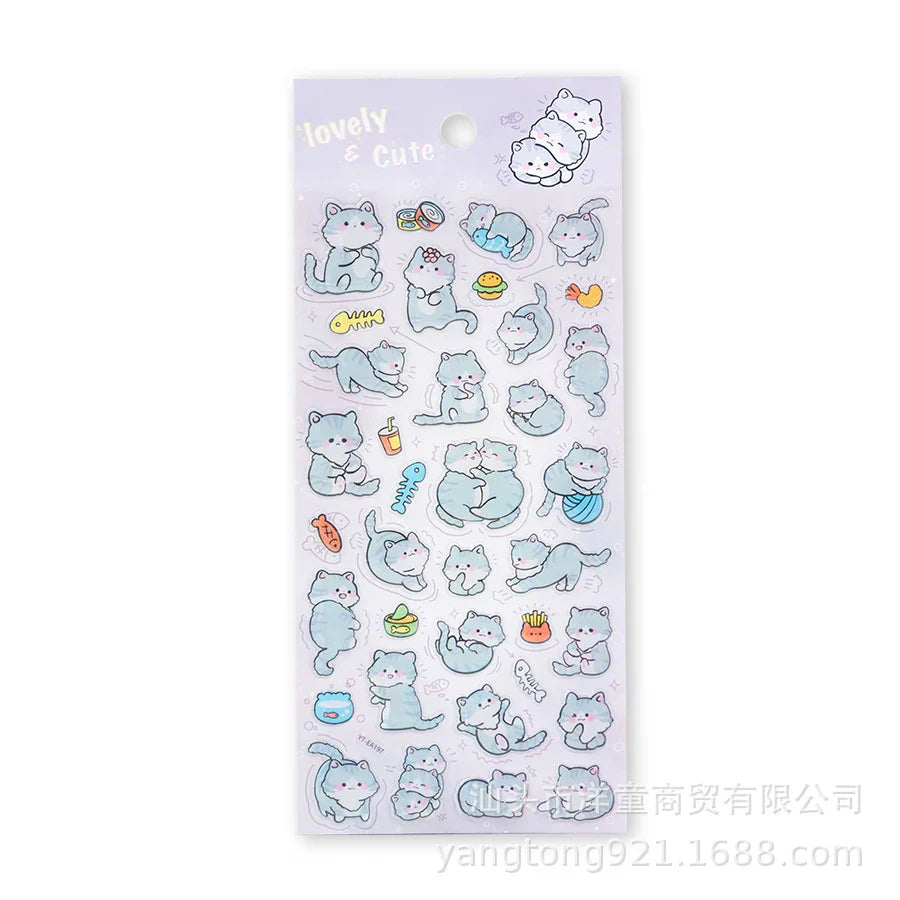Kawaii Animals Crystal Decorative Sticker