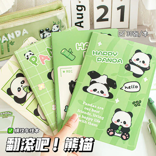 A5 Notebook Panda Theme - 4 Pcs Set