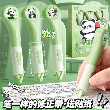 Panda Theme Correction Tape - 3 Pcs