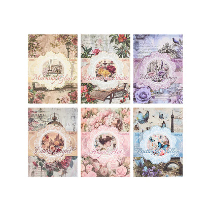 Vintage Craft Paper Book - 50 pcs