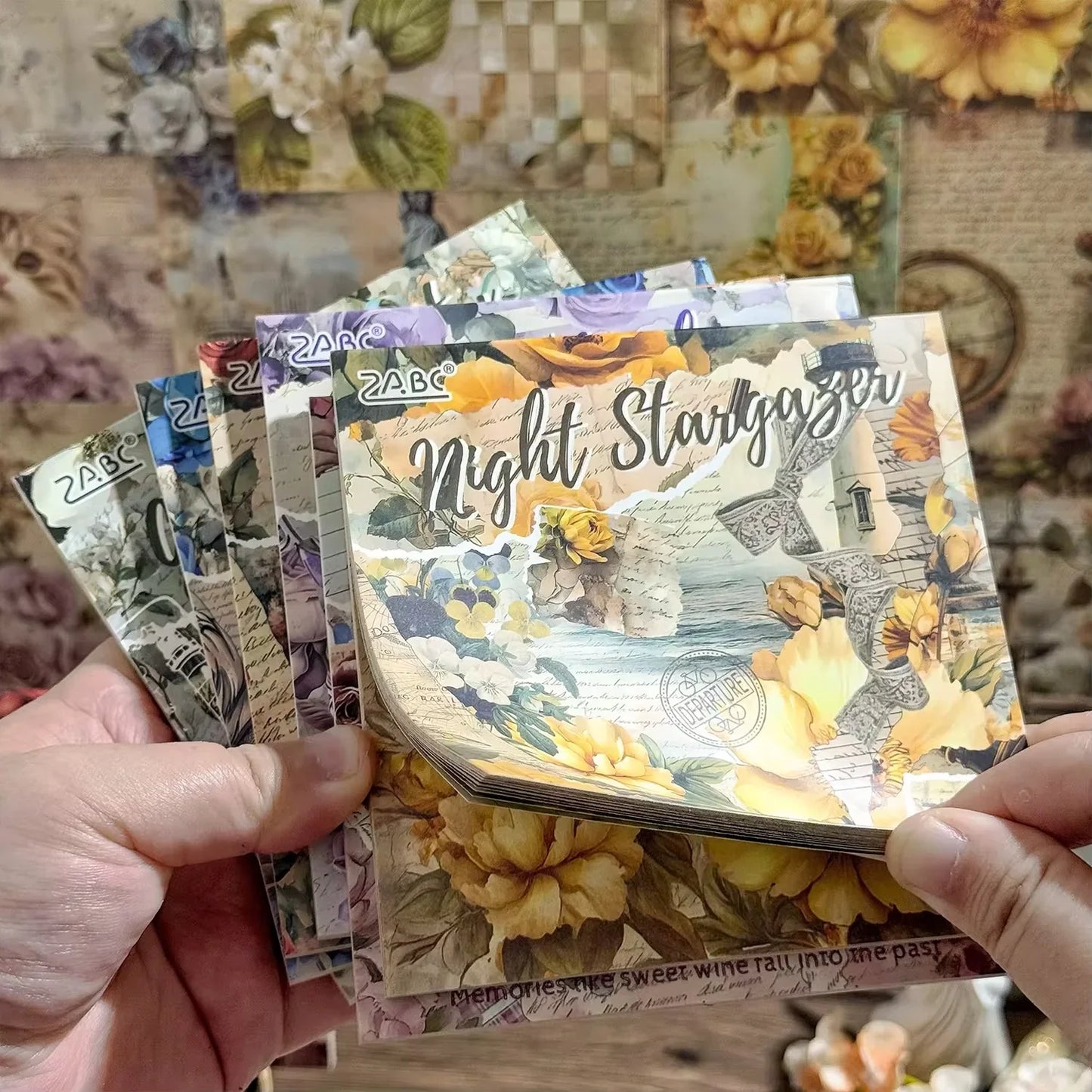 Flower Message Journaling Paper Book - 30 Pcs