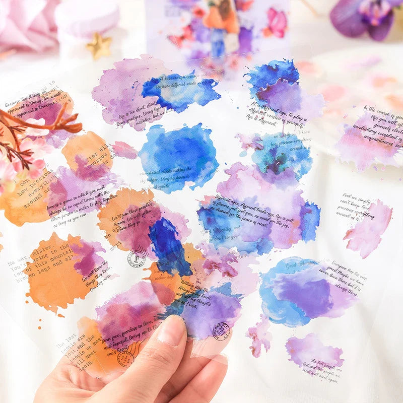 Colour Flower Stickers