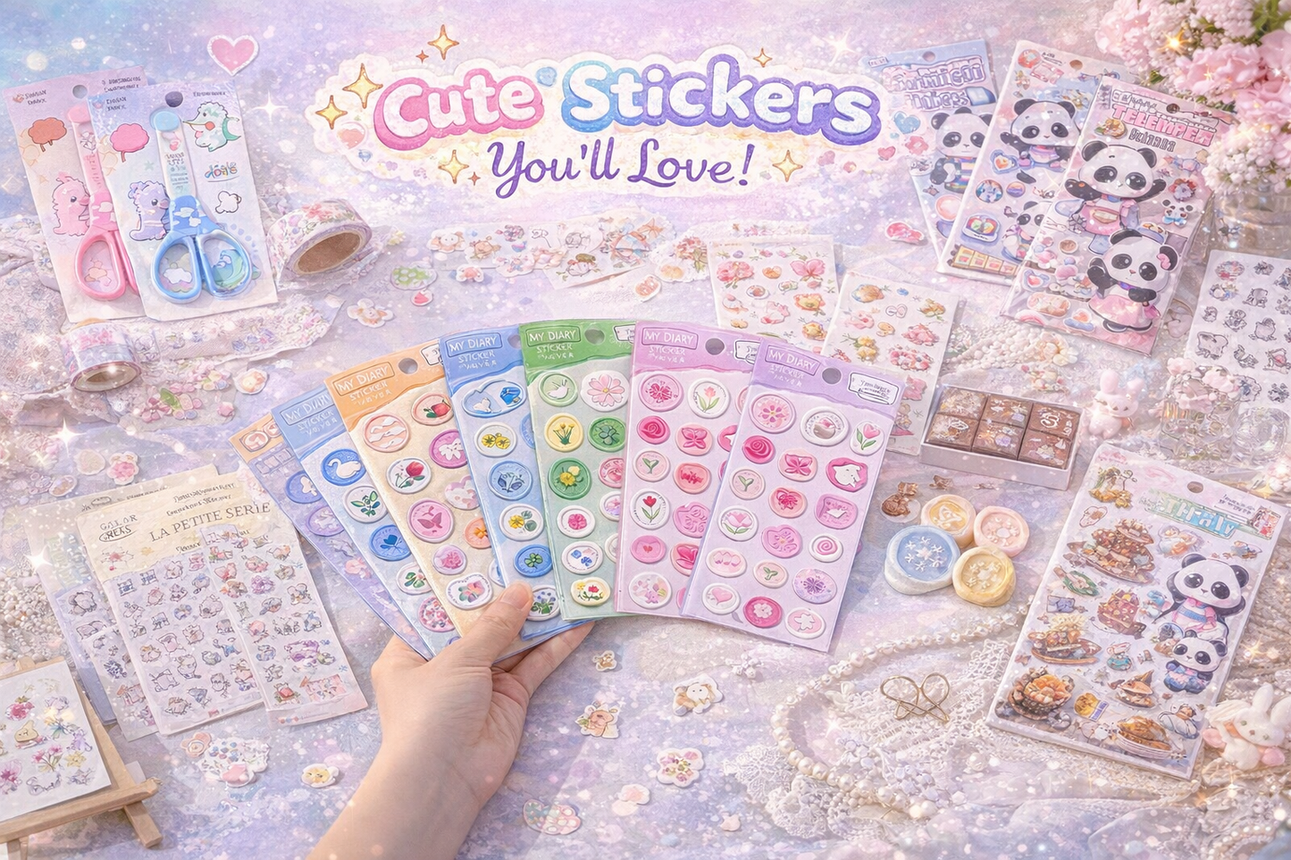 Vintage Flower Sticker