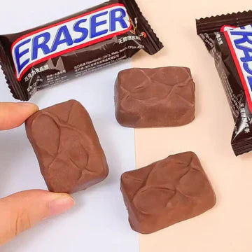 Chocolate bar eraser