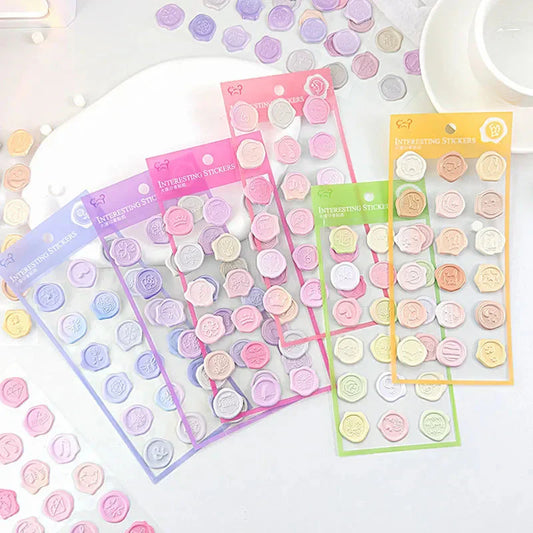 Pastel Wax Seal Sticker