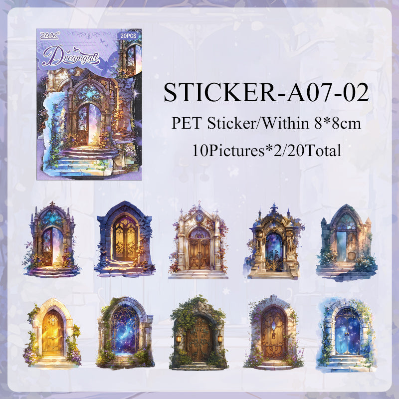 Dreamy Land Journaling Sticker - 20 Pcs