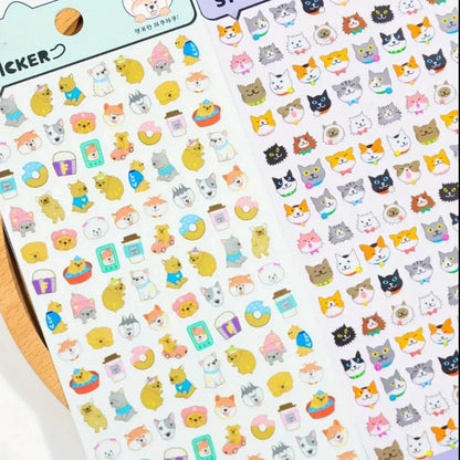 Emoji Animals Kawaii Decorative Sticker