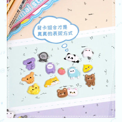 Soft Foam Kawaii Animal Sticker - 500 Pcs