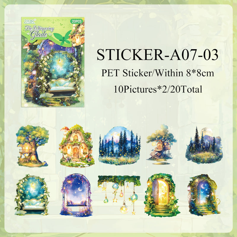 Dreamy Land Journaling Sticker - 20 Pcs