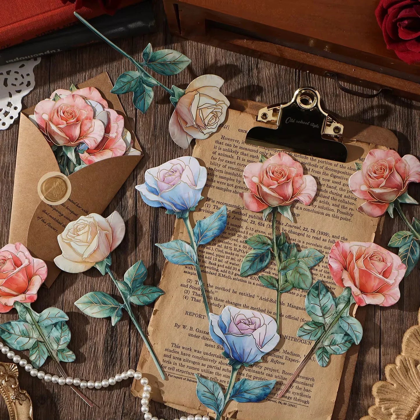 Bouquet Flower Journaling Cutout