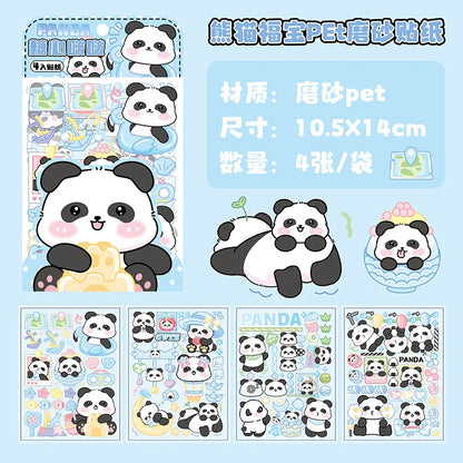 Puffy Panda 4 in 1 Sticker Sheet